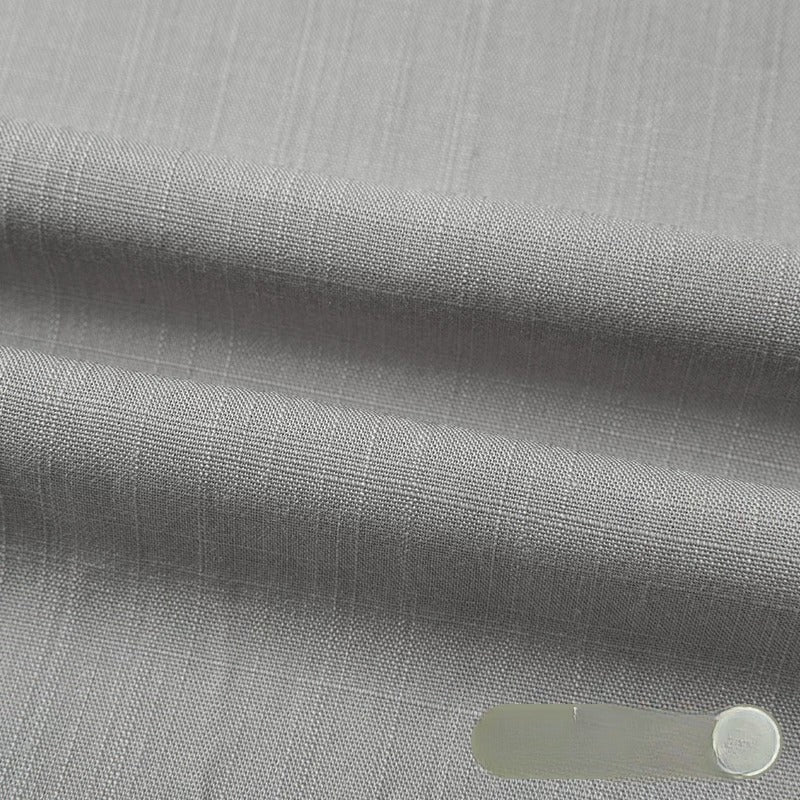 Cotton Linen Slub Fabric, Summer Solid, for Pants, Casual Wear & DIY - Light Gray
