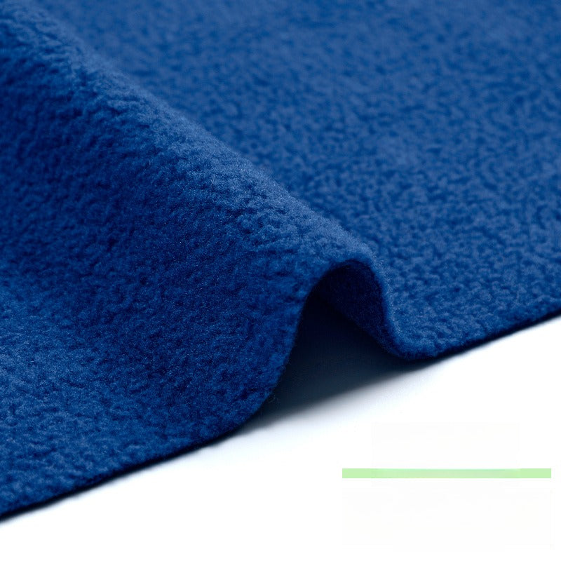 Fleece Fabric, Short Pile Solid, for Jackets, Linings & Plush Toys - Royal Blue