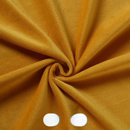 Crystal Velvet Doll Skin Fabric, Short Pile, for Plush Dolls, Toys & Linings - Turmeric