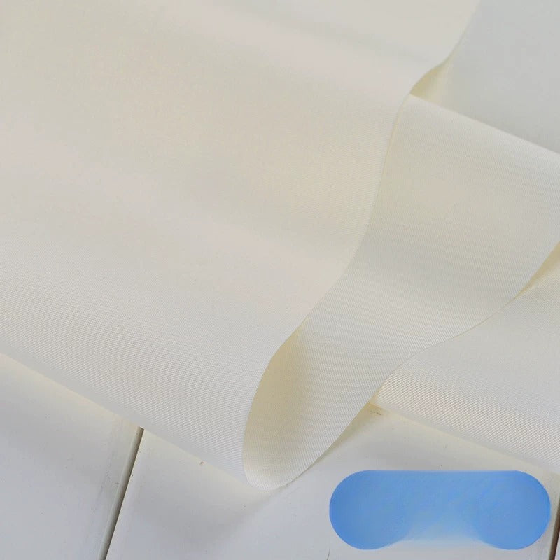 Satin Lining Fabric, Anti-Static, for Suits, Coats, Bags & Linings - Cream
