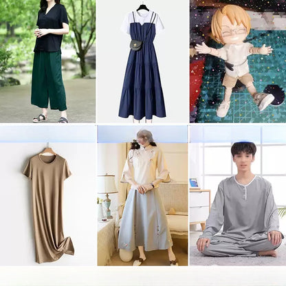 Rayon Fabric, Soft Plain Solid, for Baby Sleepwear, Dresses & Summer Wear