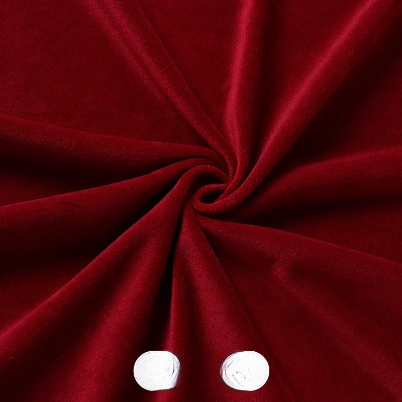 Crystal Velvet Doll Skin Fabric, Short Pile, for Plush Dolls, Toys & Linings - Wine Red
