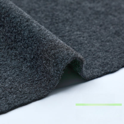 Fleece Fabric, Short Pile Solid, for Jackets, Linings & Plush Toys - Dark Gray