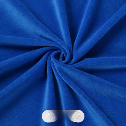 Crystal Velvet Doll Skin Fabric, Short Pile, for Plush Dolls, Toys & Linings - Vivid Blue