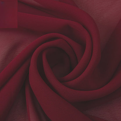 Opaque Chiffon Fabric, Solid, for Hanfu Linings, Dresses & Blouses