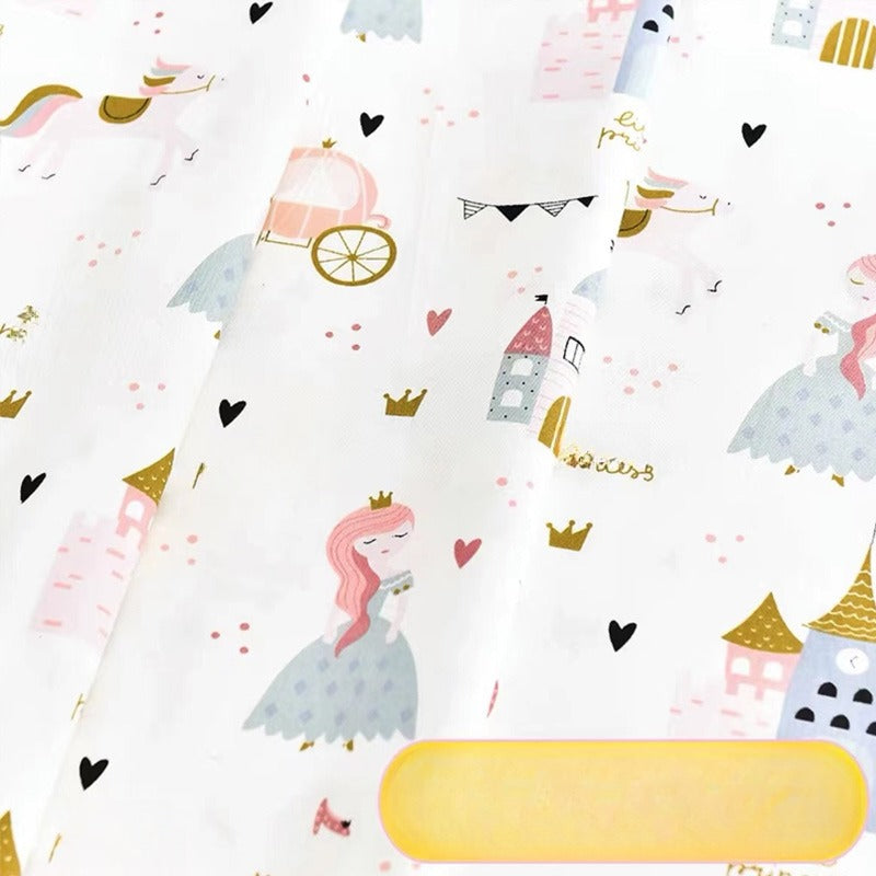 Cotton Twill Fabric, Kids Cartoon Print, for Kids' Bedding, Babywear & Quilts - Little Princess