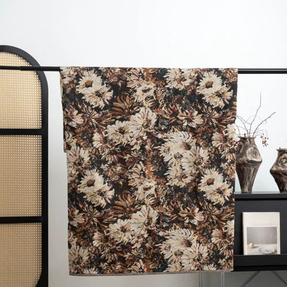 Monet Jacquard Sofa Fabric, for Sofa Covers & Cushions - Monet Coffee