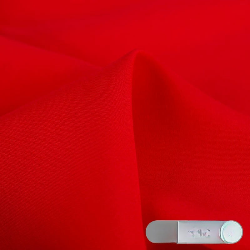 Rayon Fabric, Soft Plain Solid, for Baby Sleepwear, Dresses & Summer Wear - Red