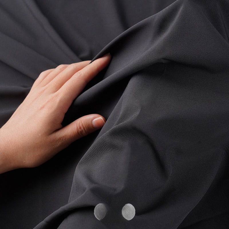 4-Way Stretch Lining Fabric, Solid, for Dress, Skirt & Anti-Exposure Linings - Black