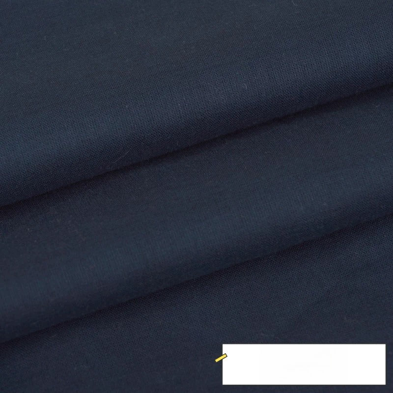 Cotton Lining Fabric, Plain Solid, for Baby Clothing, Dresses & Linings - Navy