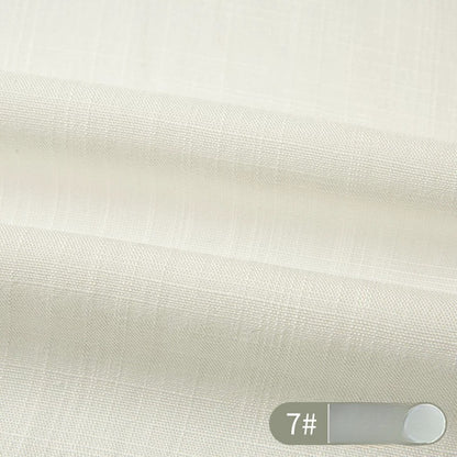 Cotton Linen Slub Fabric, Summer Solid, for Pants, Casual Wear & DIY - Cream