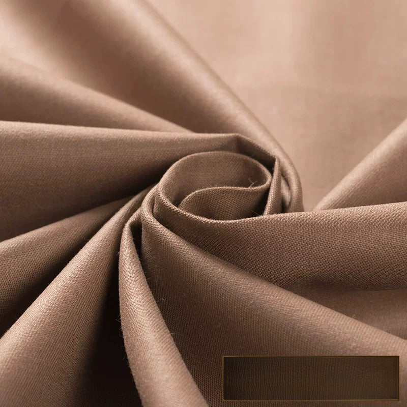 Cotton Twill Fabric, Solid, for Shirts, Bedding & Embroidery - Dark Khaki