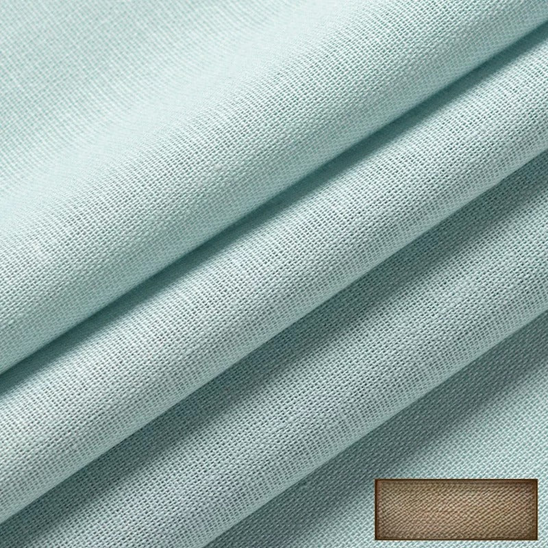 Linen Fabric, Thin Handmade Solid, for Hanfu, Embroidery & Summer DIY - Gray Blue