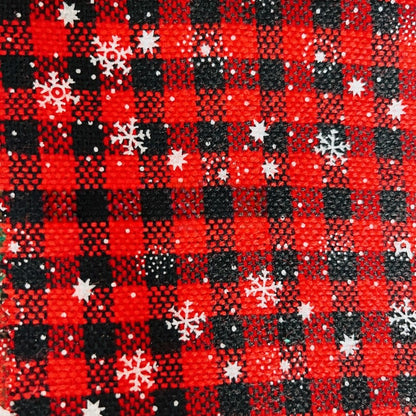 Christmas Plaid Fabric By The Yard | 13 Colors, 55" Wide for Holiday Decor & Christmas Craft - 11# Red