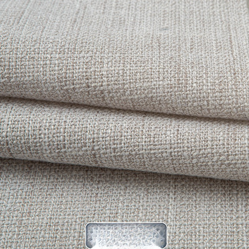 Linen-Look Fabric, Textured Solid, for Sofas, Curtains & Tablecloths - Silver Gray
