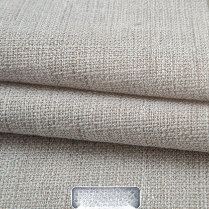 Linen-Look Fabric, Textured Solid, for Sofas, Curtains & Tablecloths - Silver Gray