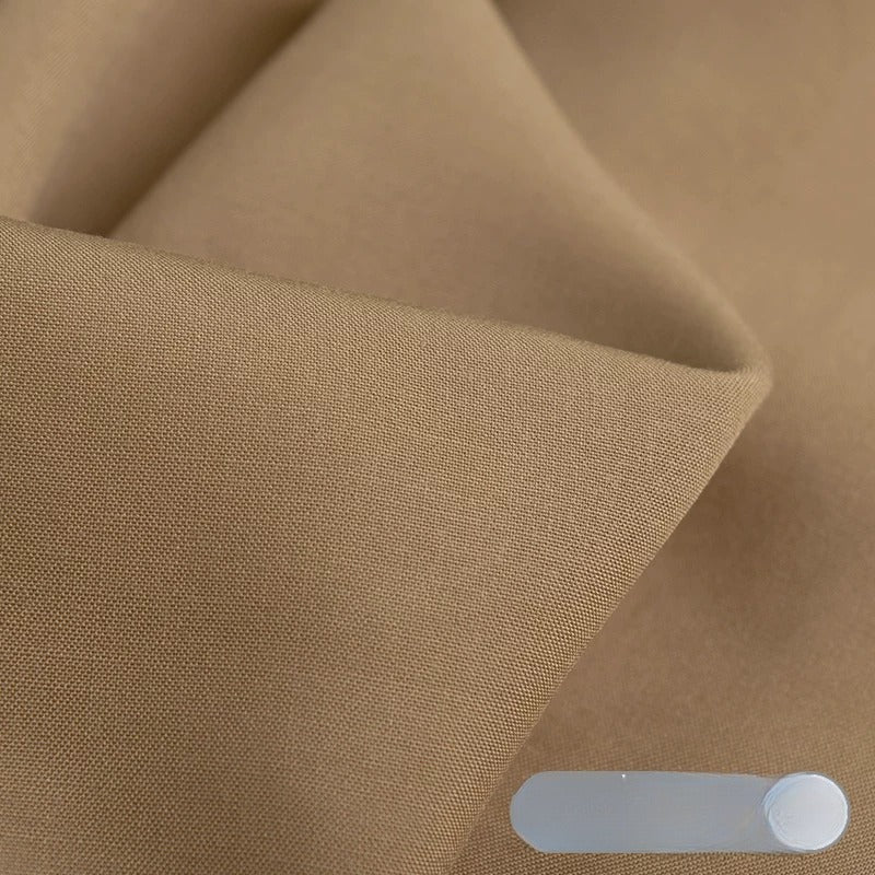Rayon Fabric, Soft Plain Solid, for Baby Sleepwear, Dresses & Summer Wear - Khaki