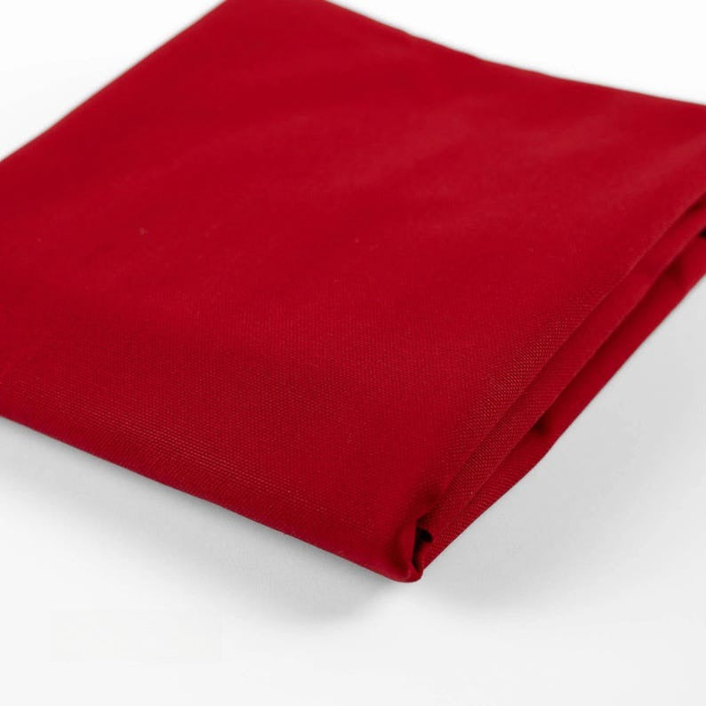 Organic Cotton Canvas, for Bags & Upholstery - Firethorn Red