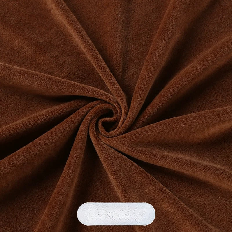 Crystal Velvet Doll Skin Fabric, Short Pile, for Plush Dolls, Toys & Linings - Tea Brown