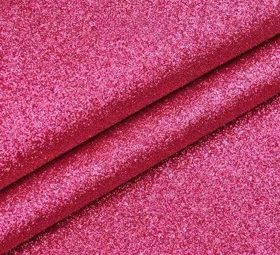 Chunky Glitter Fabric By The Yard | 25 Colors, 59" Wide for Wedding Decor & Hand Craft - Plum