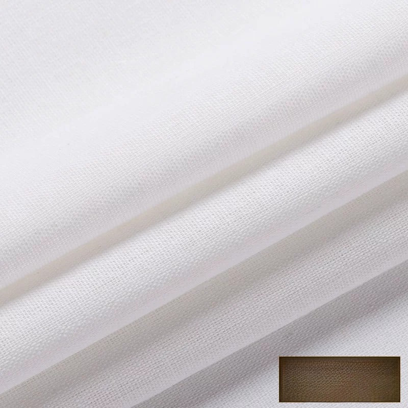 Linen Fabric, Thin Handmade Solid, for Hanfu, Embroidery & Summer DIY - White