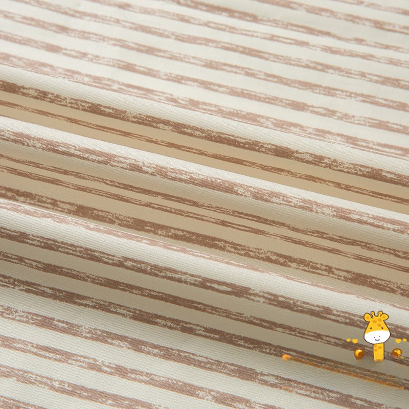 Cotton Twill Fabric, Kids Cartoon Print, for Kids' Bedding, Babywear & Quilts - Clean Stripe