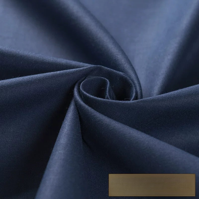 Cotton Twill Fabric, Solid, for Shirts, Bedding & Embroidery - Navy