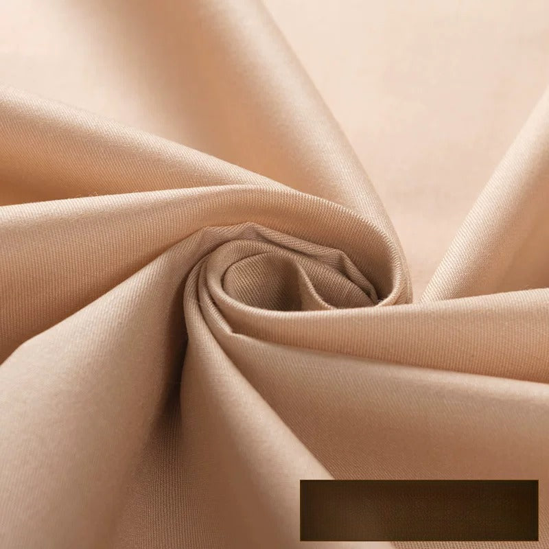 Cotton Twill Fabric, Solid, for Shirts, Bedding & Embroidery - Light Khaki