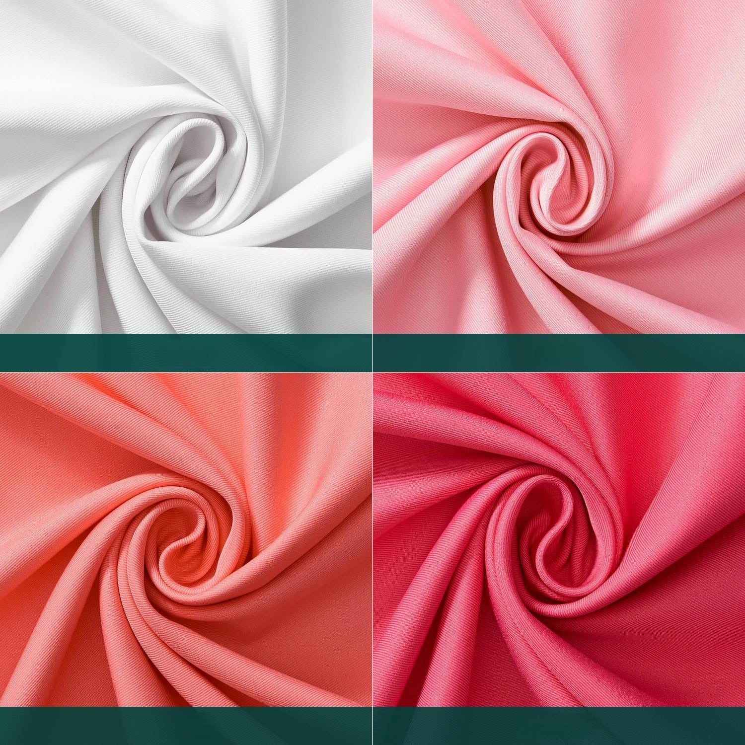 Poly Twill Fabric, for Apparel & Home Decor - White