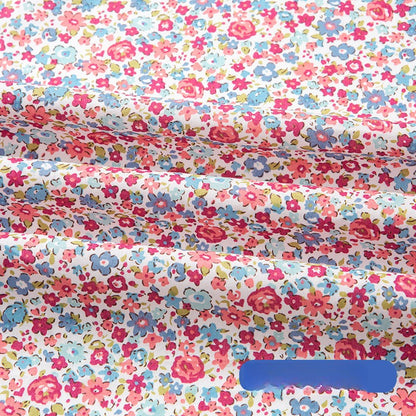 Cotton Poplin Fabric, Floral Printed, for Summer Shirts, Dresses & Blouses