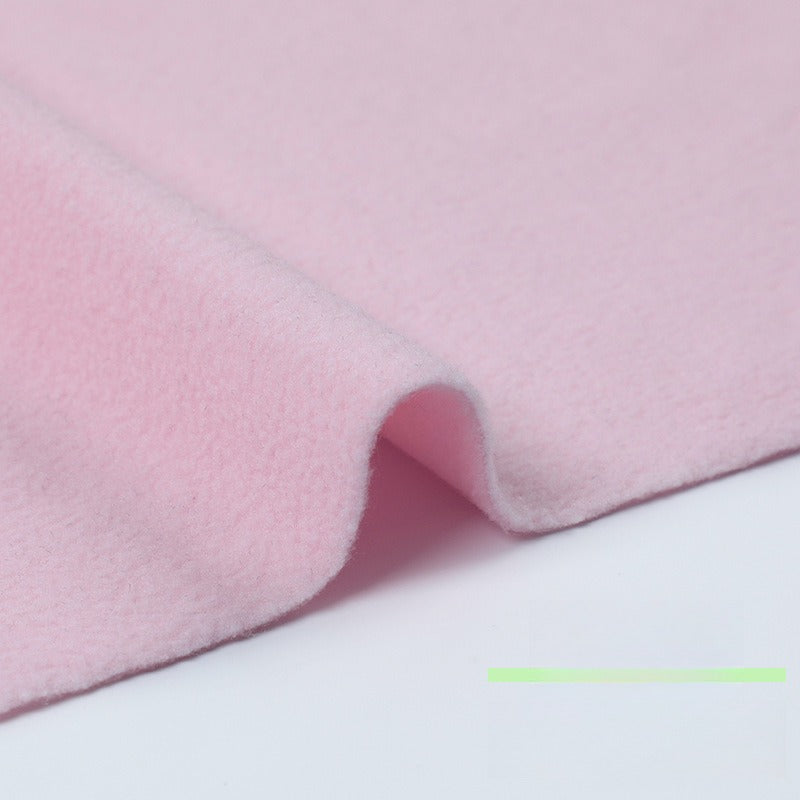 Fleece Fabric, Short Pile Solid, for Jackets, Linings & Plush Toys - Light Pink