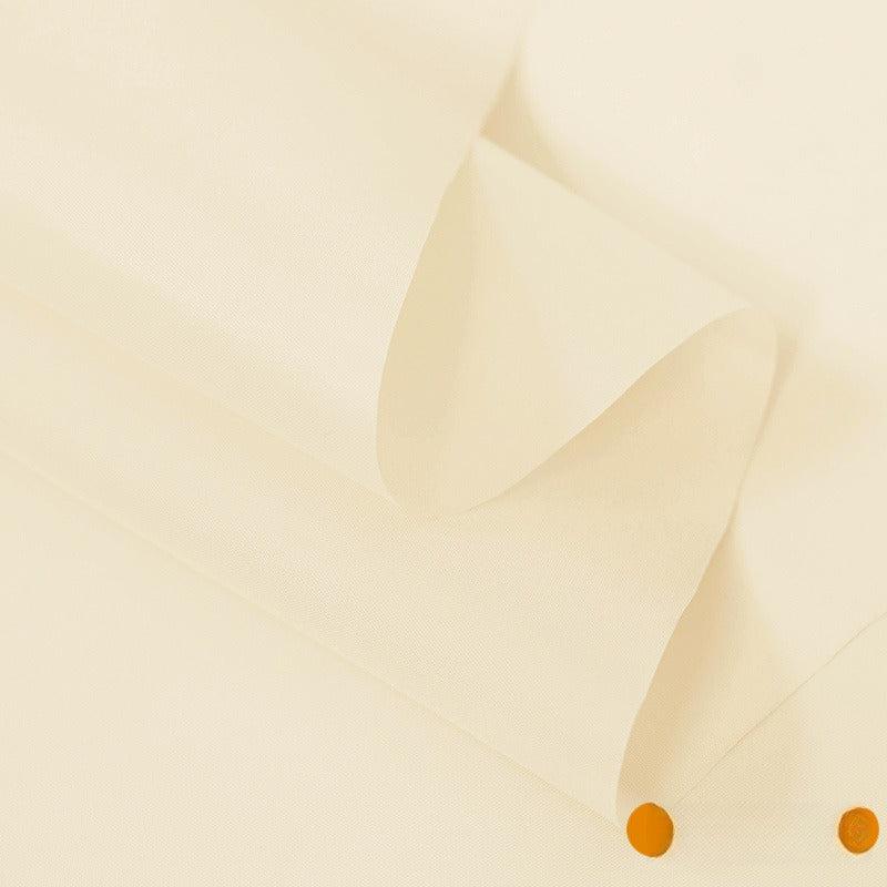 Polyester Taffeta Lining Fabric, Solid, for Suits, Coats & Bags - Cream