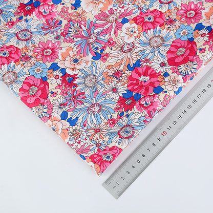 Poly Retro Floral Fabric, for Hair Accessories & Crafts - Heritage Bloom