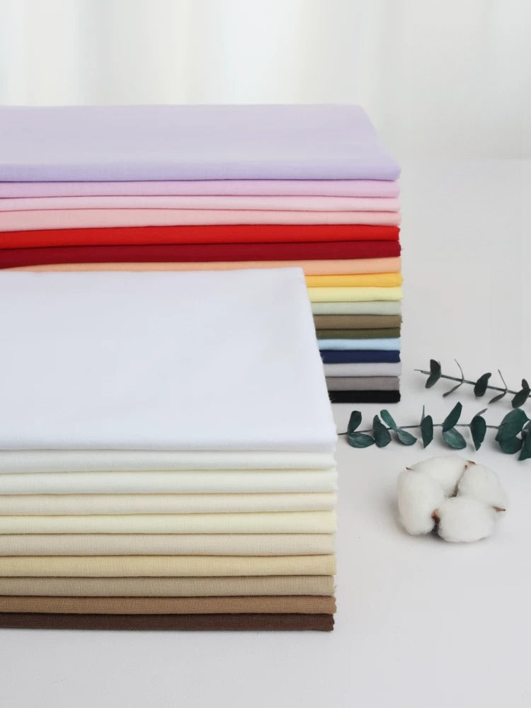 Cotton Lining Fabric, Anti-Static Solid, for Dress, Blouse & Skirt Linings