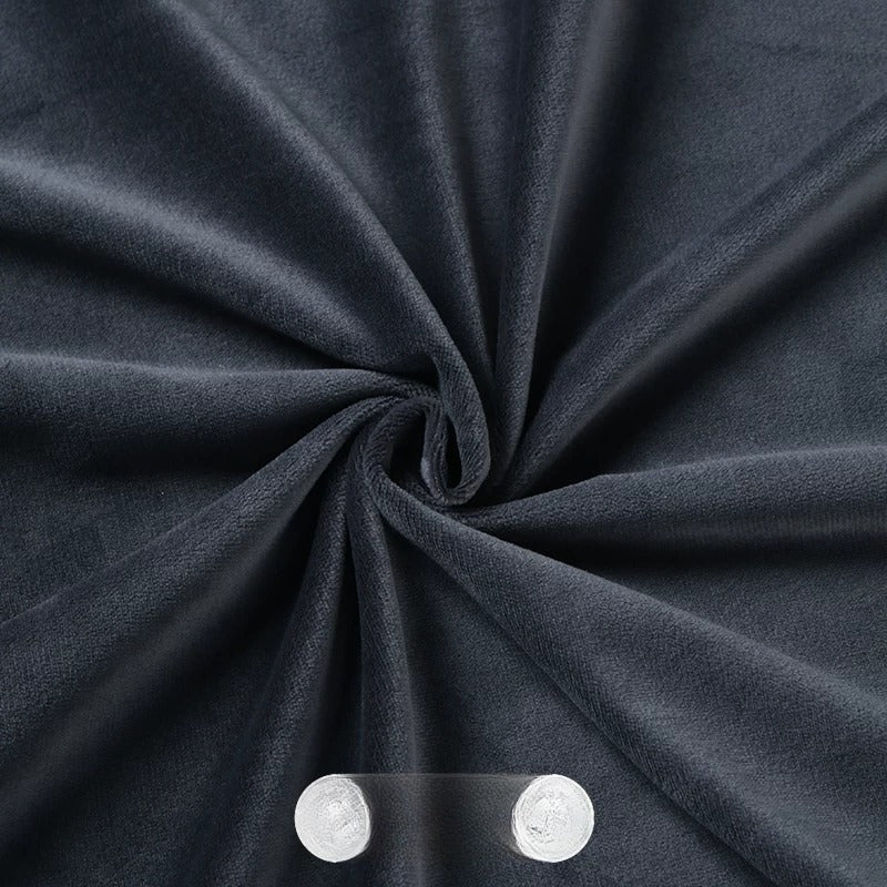 Crystal Velvet Doll Skin Fabric, Short Pile, for Plush Dolls, Toys & Linings - Dark Gray