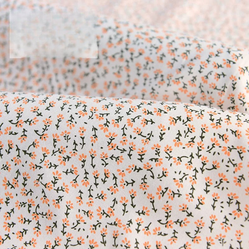 Brushed Cotton Flannel Fabric, Kids Prints, for Kids' Wear, Pajamas & DIY - Pretty Blossom