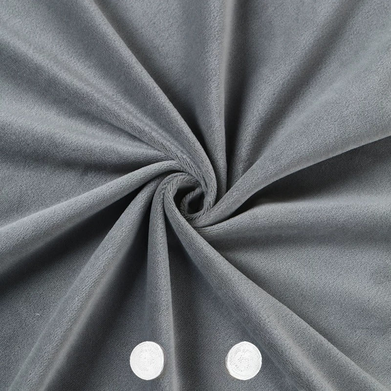 Crystal Velvet Doll Skin Fabric, Short Pile, for Plush Dolls, Toys & Linings - Gray