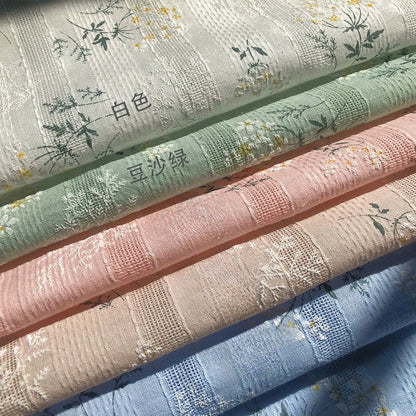 Cotton Bouquet Jacquard Fabric, for Dresses & DIY