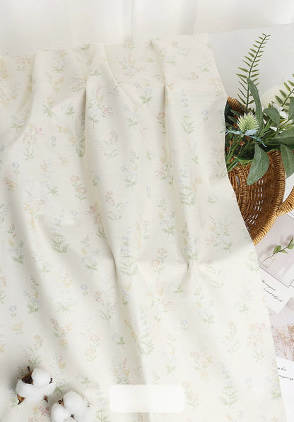 Class A Baby Cotton Fabric, Adorable Prints, for Babywear, Quilts & Bedding - Light Grass Bloom