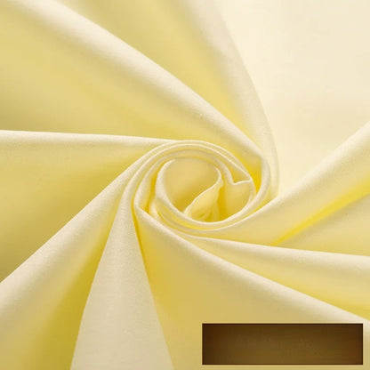 Cotton Twill Fabric, Solid, for Shirts, Bedding & Embroidery - Pale Yellow