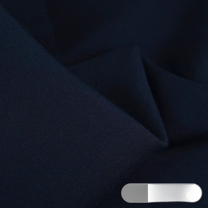 Rayon Fabric, Soft Plain Solid, for Baby Sleepwear, Dresses & Summer Wear - Deep Navy