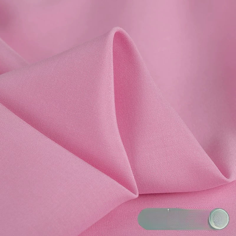 Rayon Fabric, Soft Plain Solid, for Baby Sleepwear, Dresses & Summer Wear - Cherry Pink