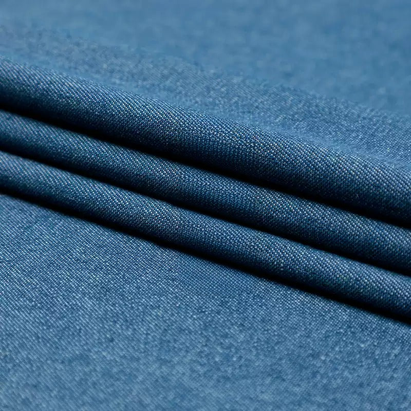 Washed Denim Fabric, Cotton Twill, for Jackets, Shirts, Skirts & DIY