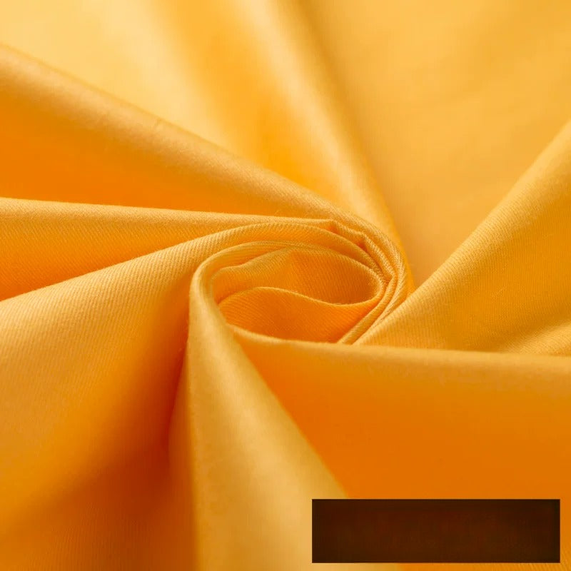 Cotton Twill Fabric, Solid, for Shirts, Bedding & Embroidery - Yellow