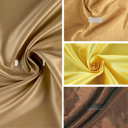 Taffeta Fabric, for Gowns, Drapes & Decor - Brown