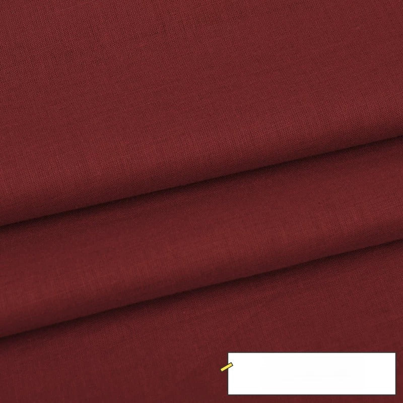 Cotton Lining Fabric, Plain Solid, for Baby Clothing, Dresses & Linings - Wine Red