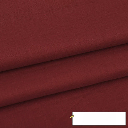 Cotton Lining Fabric, Plain Solid, for Baby Clothing, Dresses & Linings - Wine Red