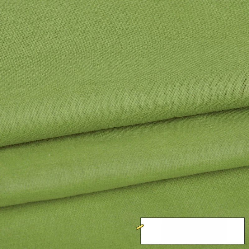 Cotton Lining Fabric, Plain Solid, for Baby Clothing, Dresses & Linings - Yellow Green