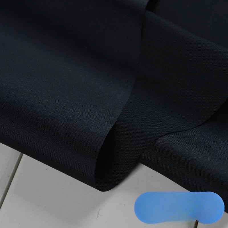 Satin Lining Fabric, Anti-Static, for Suits, Coats, Bags & Linings - Black