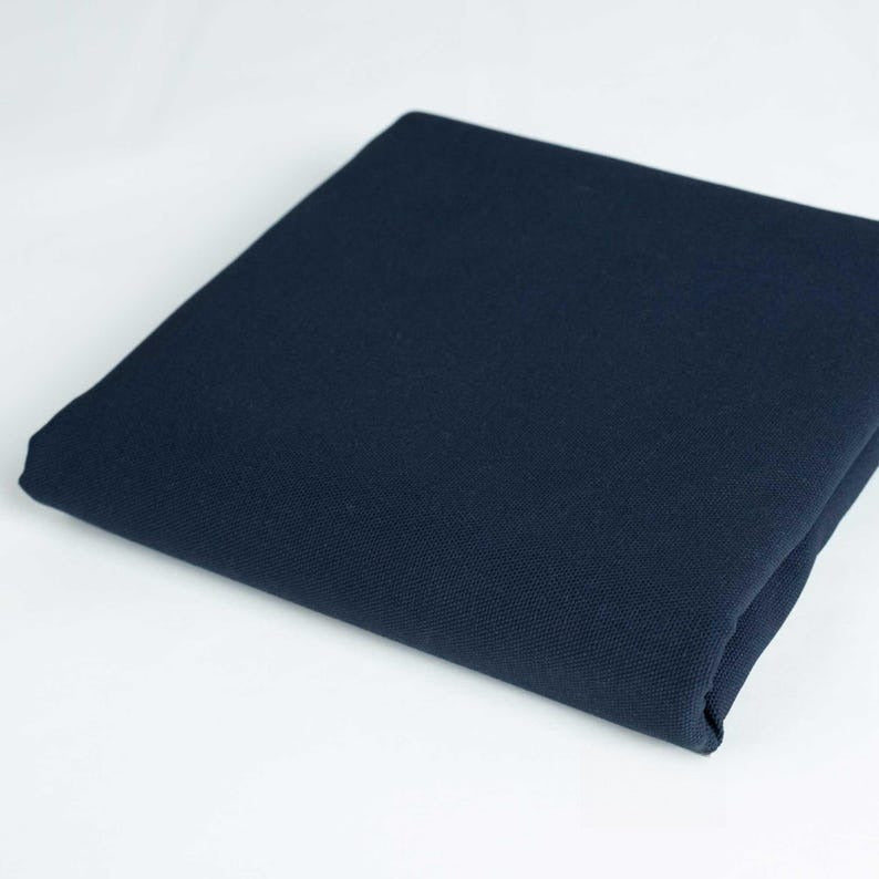 Organic Cotton Canvas, for Bags & Upholstery - Navy